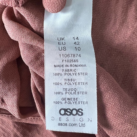 ASOS Mauve Button-Down Blouse - Picture 9 of 11